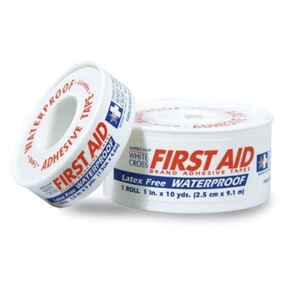 American White Cross Tape Cloth 1"x5yd White Non-Sterile 48/Ca