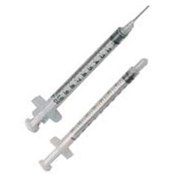 TB Syringe/Needle 25gx5/8" 1cc Prm Atch Ndl Cnvntnl No Dead Spc 100/Bx 5 BX/CA