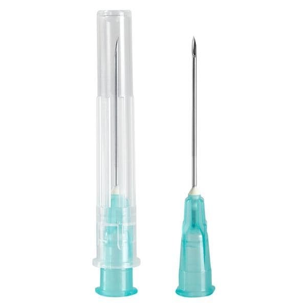 Hypodermic Needle 21gx1" Green Conventional 100/Bx