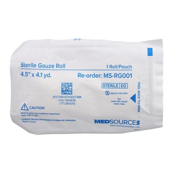 Gauze Bandage Cotton 4.5"x4.1yd 6 Ply Sterile Ea 100 EA/CA