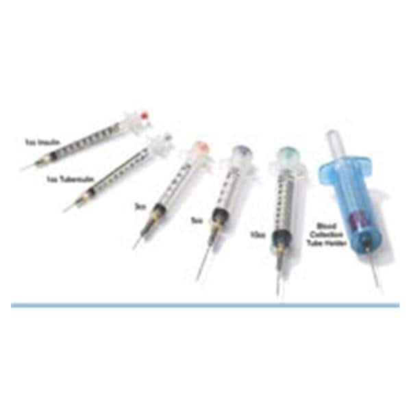 VanishPoint Hypodermic Syringe/Needle 25gx1" 1cc Safety Low Dead Space 100/Bx 8 BX/CA