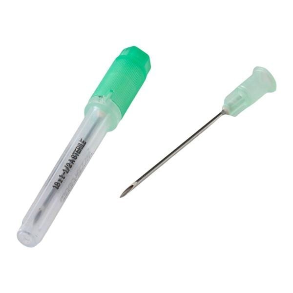 Monoject Hypodermic Needle 18gx1-1/2" Green Conventional 100/Bx 10 BX/CA