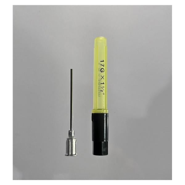 Blunt Needle 17gx1-1/2" Pale Green Luer Lock Cap & Sheath 25/Bx 4 BX/CA