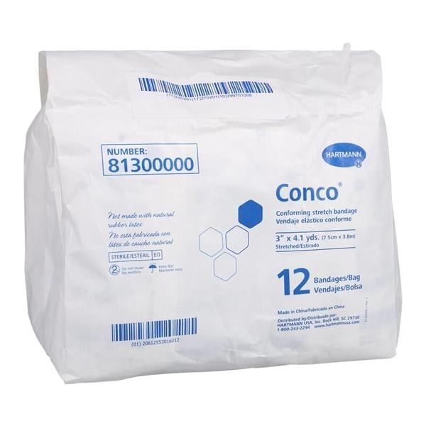 Gauze Bandage Polyester 3"x4.1yd Sterile 12rl/Bg 8 BG/CA