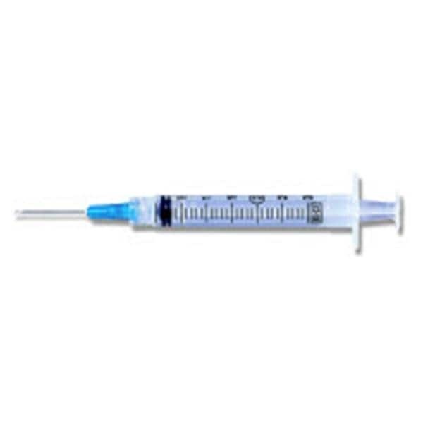Hypodermic Syringe/Needle 25gx1" 3cc Blue Conventional Low Dead Space 100/Bx 8 BX/CA
