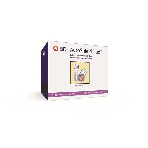 Autoshield Duo Insulin Pen Needle 30gx3/16" Conventional 100/Bx 8 BX/CA