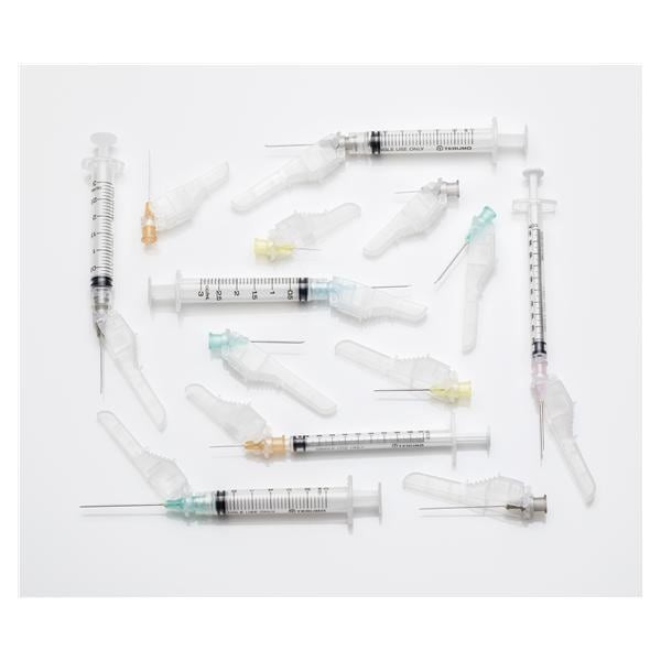 SurGuard 3 Hypodermic Needle 20gx1-1/2" Yellow Luer Lock/Luer Slip Safety 100/Bx 8 BX/CA